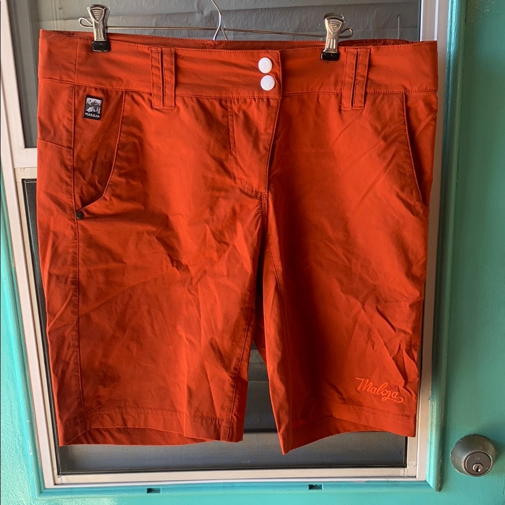 Maloja Orange Womens Bike Shorts